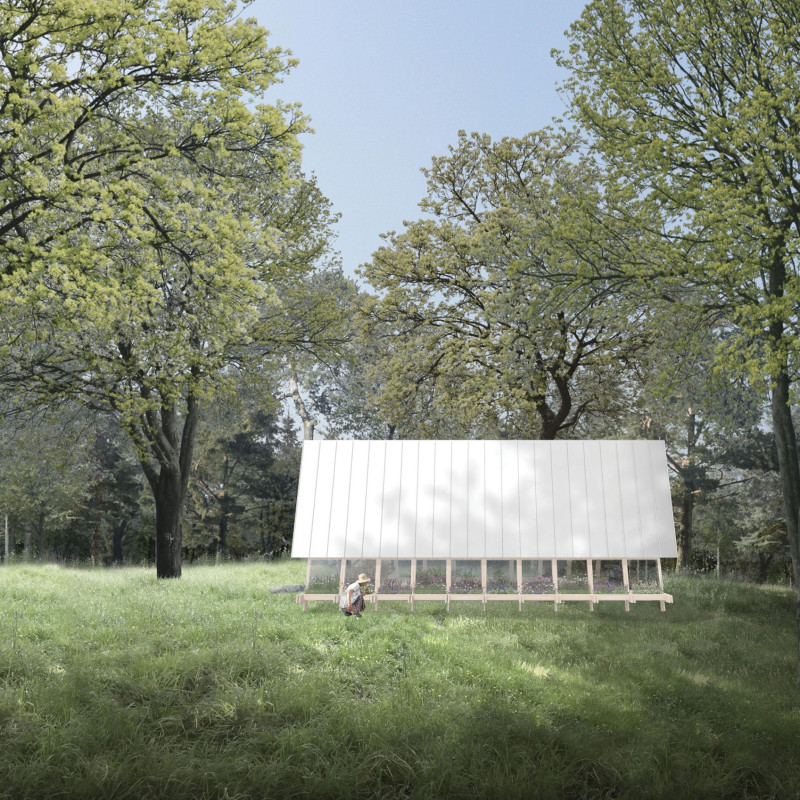 Glulaminated Timber Unity in a Sustainable Meditation Shelter  