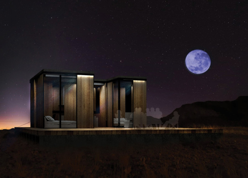 Perforated Wooden Cubes With Photovoltaic Panels in a Sustainable Residential Design