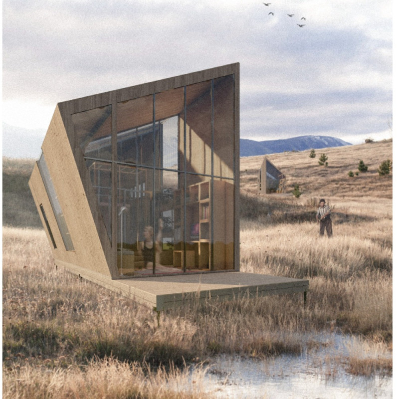 Charred Wood Shingles And Cross-Laminated Timber Panels Define A Sustainable Home With Integrated Greenhouse  