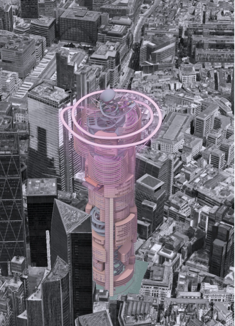 Vertical Farming Structure with Glass Facades and Bio-based Materials in Urban Environment