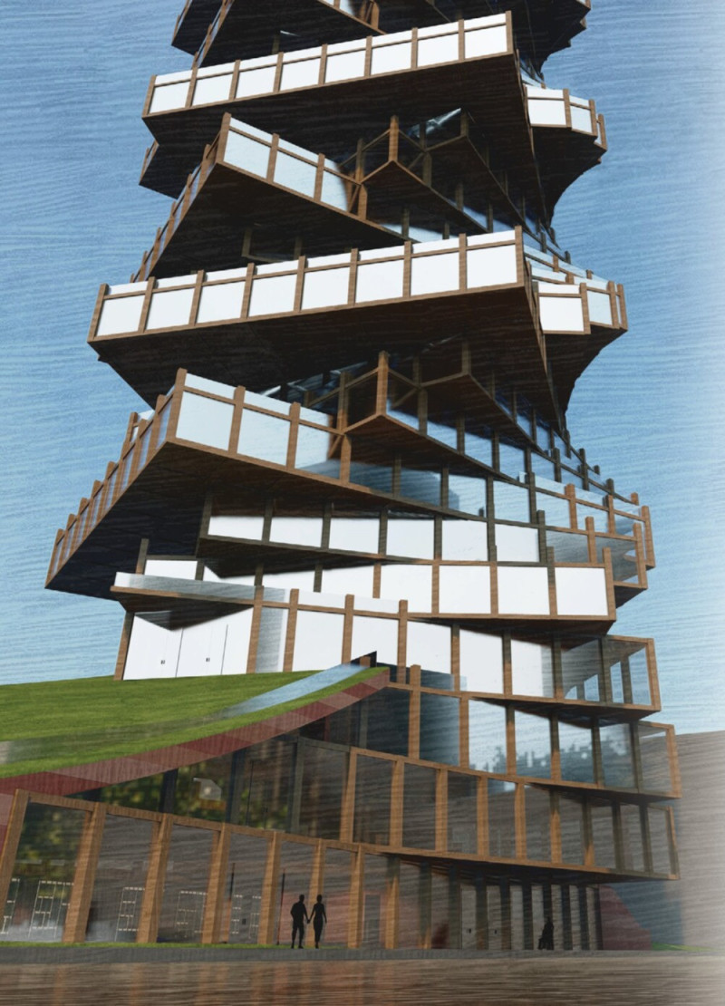 Charred Wooden Shingles and Cantilevered Platforms Create Engaging Community Space by the Waterfront