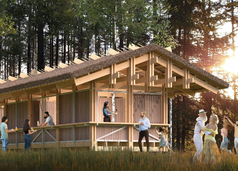 Charred Shingles and Softwood Timber Create a Culinary Hub Nestled in the Forest