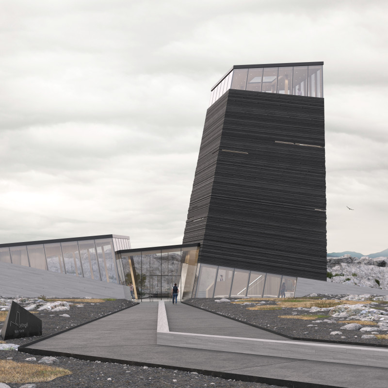 Charred Wooden Cladding and Cross-Laminated Timber Create a Thoughtful Welcome Center and Observation Tower