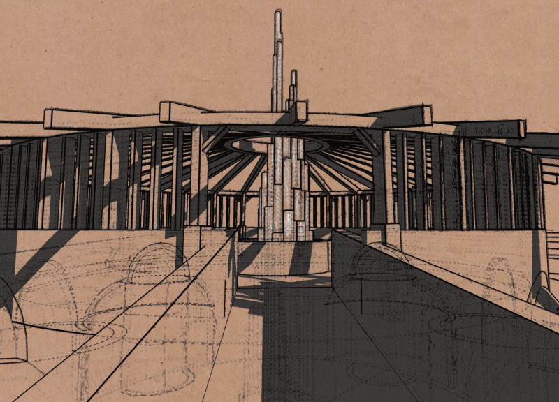 Charred Wooden Shingles and Concrete Crafting Reflective Spaces for Community Remembrance  
