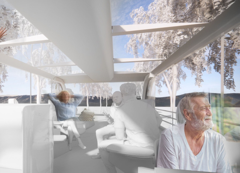 Charred Wooden Shingles and Cross-Laminated Timber Panels in A Mobile Environment for Palliative Care