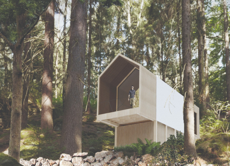 Charred Wood Shingles and Compressed Hay Insulation Create a Sustainable Retreat in Harmony With Nature