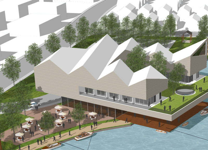 Floating Pavilions and Cantilevered Balconies Enhanced by Natural Wood Elements in a Supportive Care Environment  