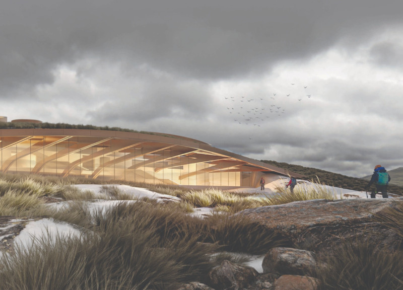Cross-Laminated Timber Panels Blending Seamlessly Into Mývatn’s Hillside With Sustainable Design