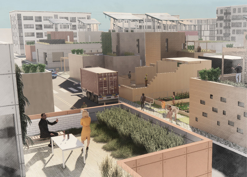 Charred Wooden Shingles and Hempcrete Create A Sustainable Community Habitat