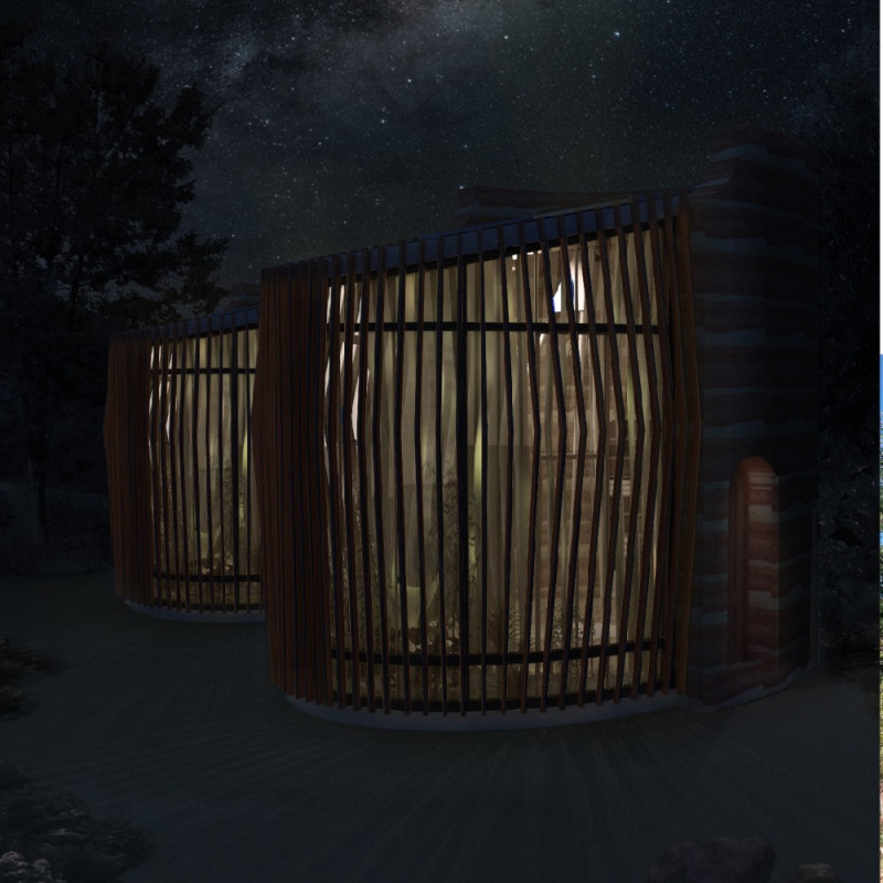 Natural Stone Cladding and Reclaimed Wood Create a Harmonious Retreat in Sustainable Living