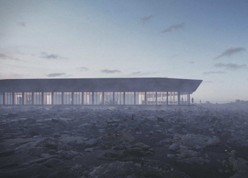 Carbonized Timber and Trapezoidal Roofs in a Volcanic Landscape  