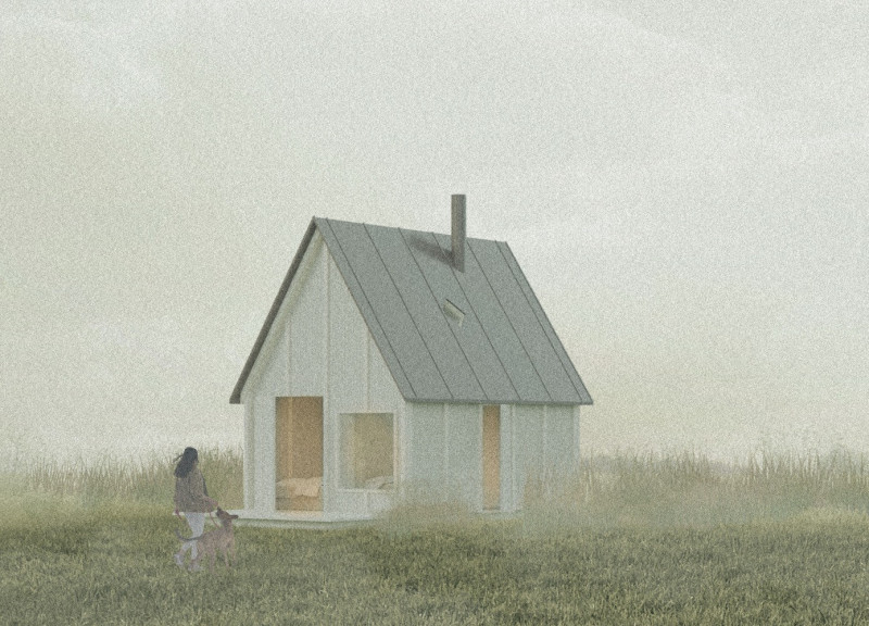 Hemp Concrete Retreat With Cross-Laminated Timber Panels Integrating Nature and Community  