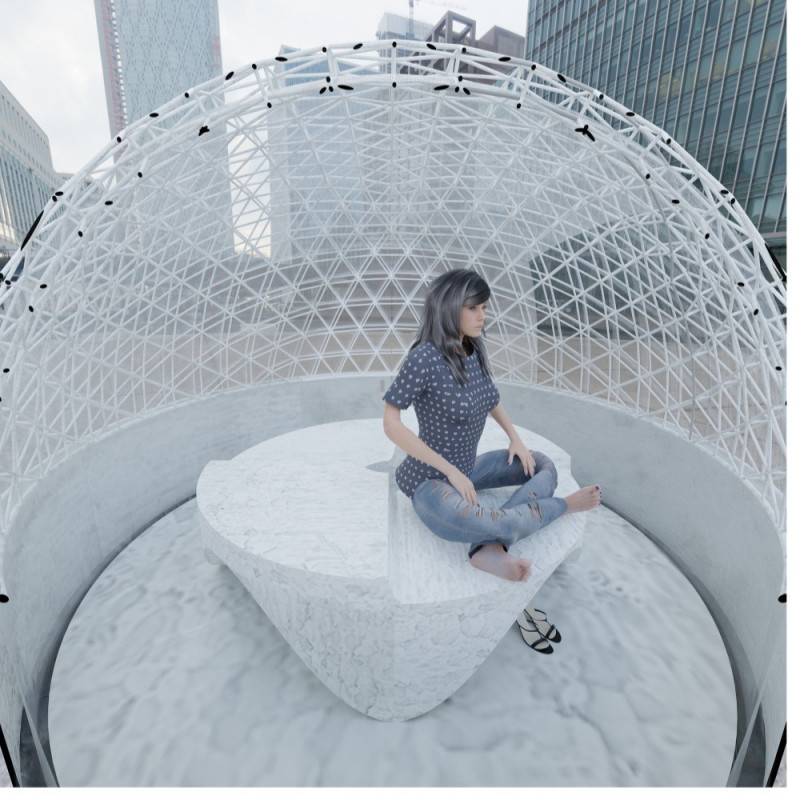 Polycarbonate Facade and WPC Structure Create a Tranquil Retreat in Urban Tokyo