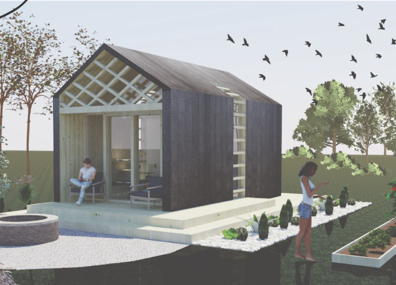 Charred Wood And Natural Clay Foster Sustainable Micro-Living Solutions