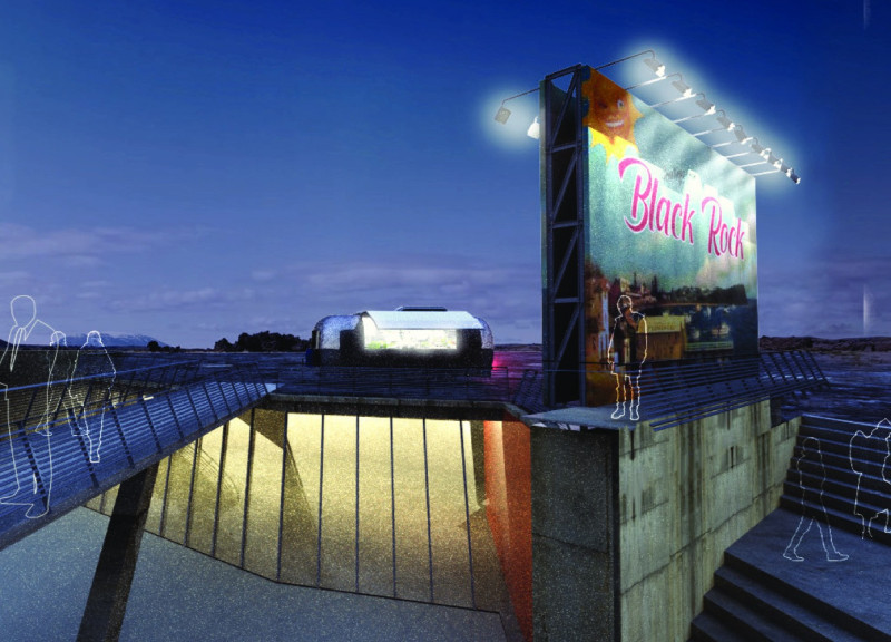 Geothermal Energy and Recycled Timber Form a Sustainable Outdoor Cinema Hub