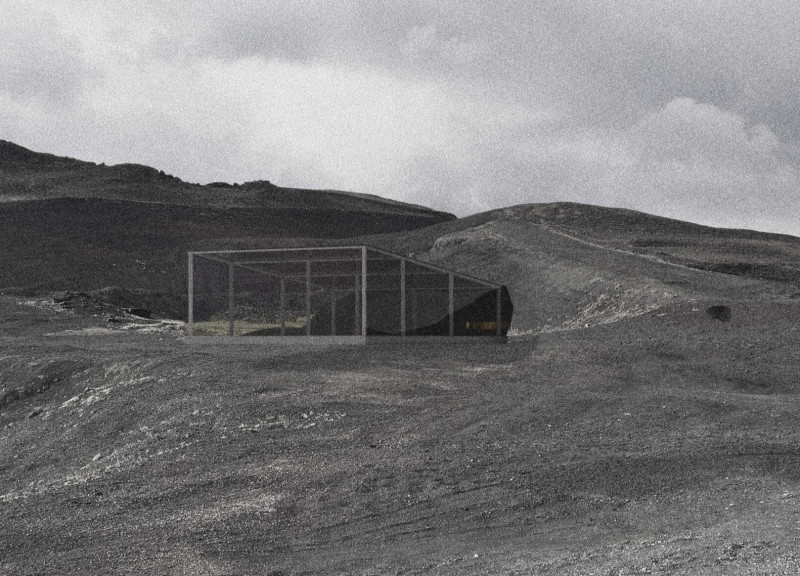 Volcanic Ash And Glass Facade Enveloping A Sustainable Dining Experience