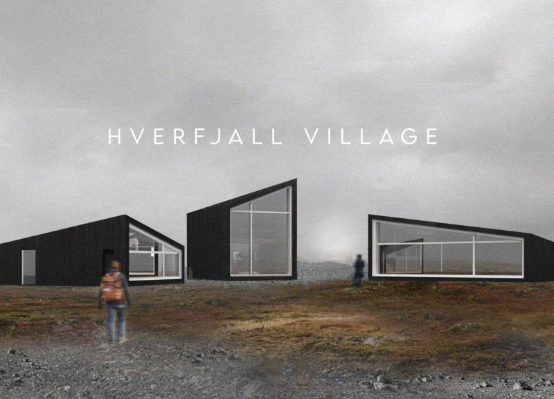 Charred Wood Enclaves That Harmonize With Volcanic Landscapes for Community Engagement