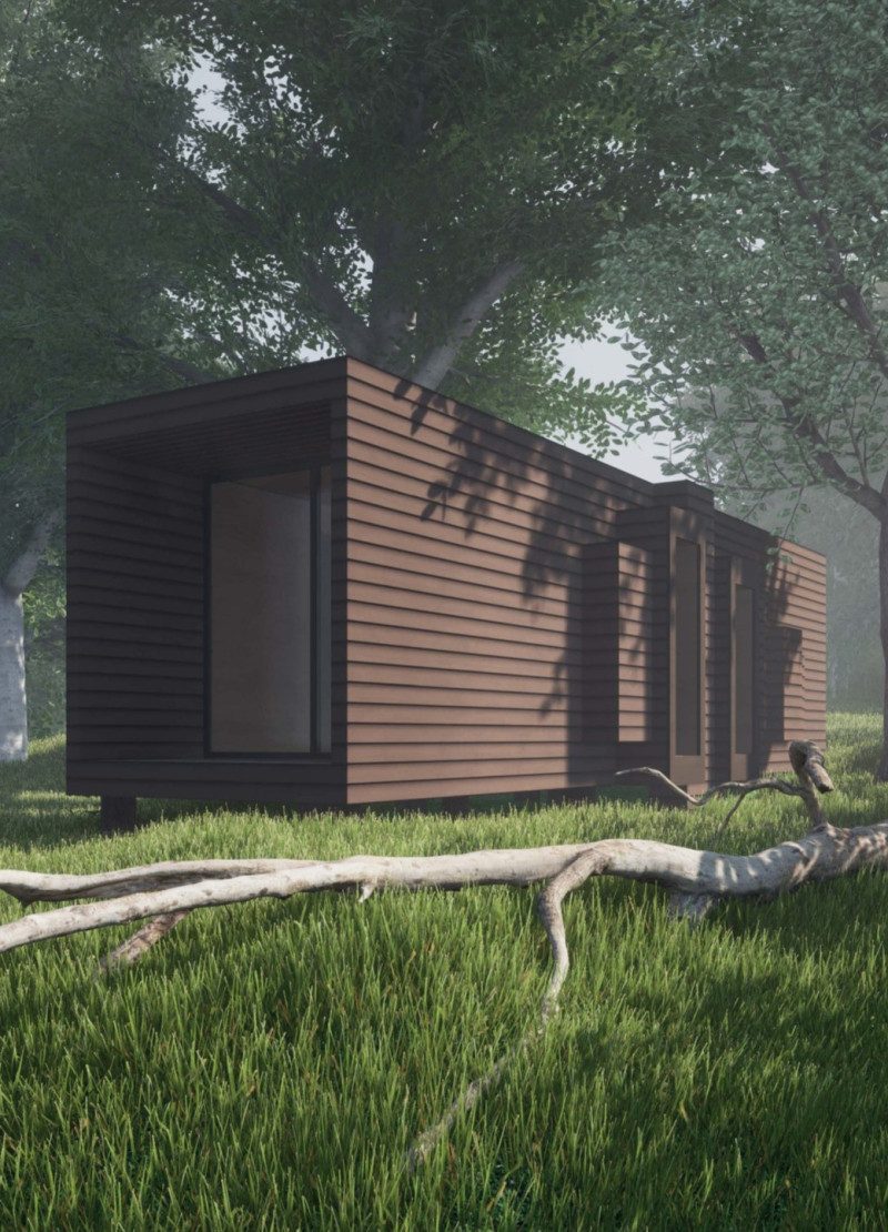 Charming Retreat Featuring Natural Wood Emphasizing Serenity Through Biophilic Design  