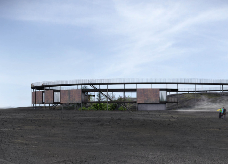 Corten Steel Embraces Volcanic Landscapes in a Geothermal Visitor Center  
