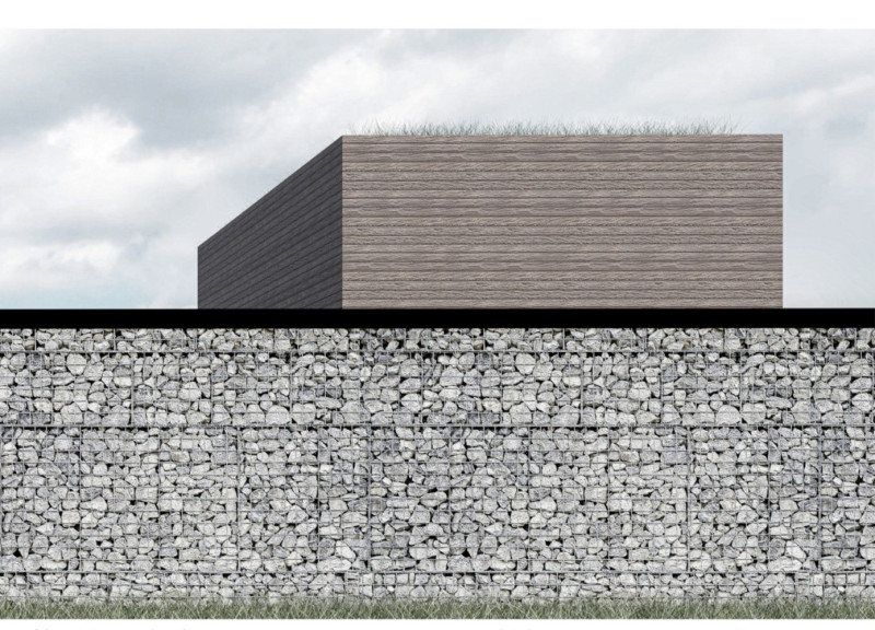 Gabion-Inspired Wine Retreat Featuring Natural Stone and Eco-Friendly Materials  