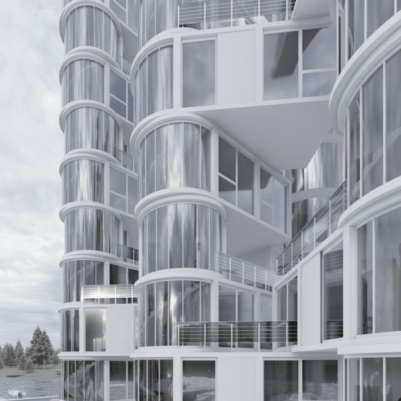 Kinetic Living Spaces Crafted With Cross-Laminated Timber and Precast Concrete