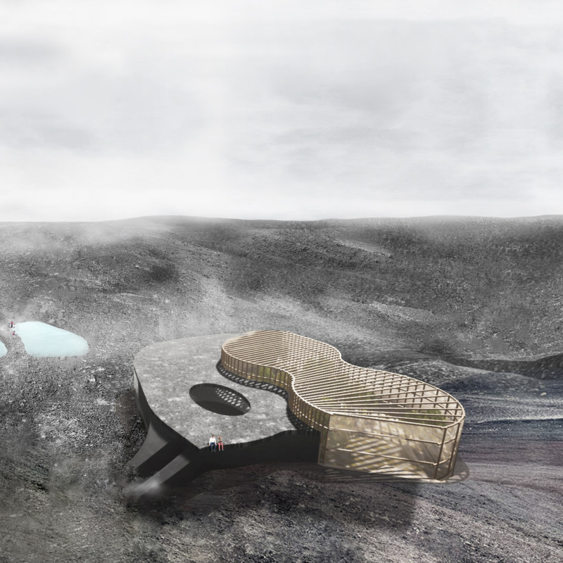 Geothermal Heating and Glulam Columns Enhance Eco-Friendly Community Space