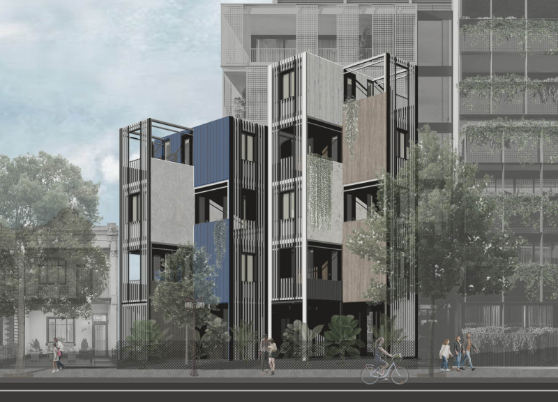 Reimagined Shipping Containers Enhanced by Vertical Greenwalls for Sustainable Urban Living