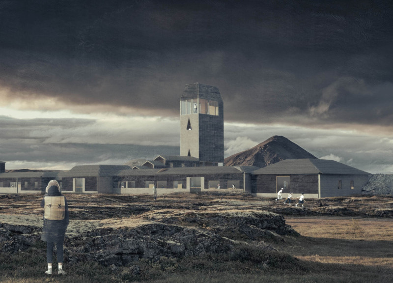 Charred Wooden Facades and Natural Geothermal Baths Integrated Into A Sustainable Visitor Experience  