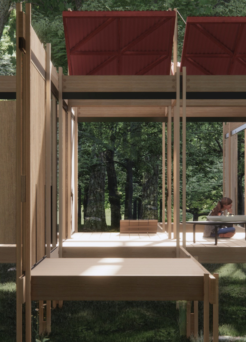 Adaptive Walls and Cross-Laminated Timber Create a Framework for Ecological Living