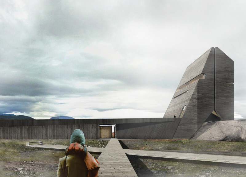 Charred Wooden Shingles and Asymmetrical Design Create Dialogue With Geological Forces  