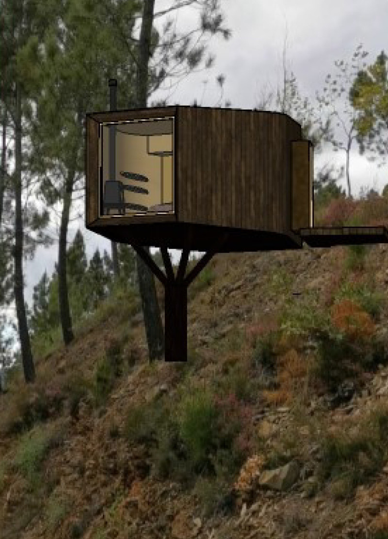 Charred Wooden Shingles and Cross-Laminated Timber Comprise Sustainable Cliffside Retreat