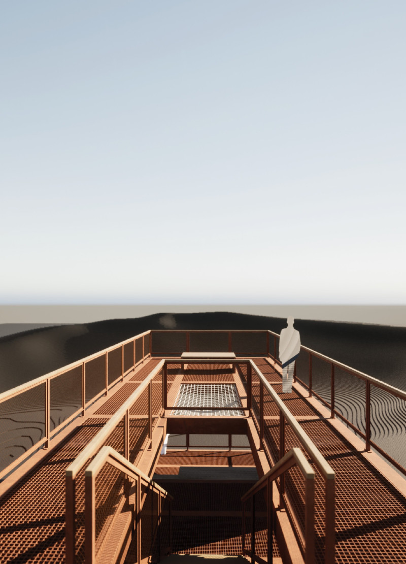 Corten Steel Facade and Elevated Living Spaces Embracing Natural Terrain  
