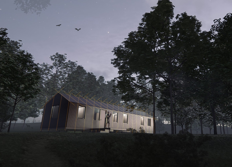 SIPs and Solar Panels in Modular Housing for Park Rangers