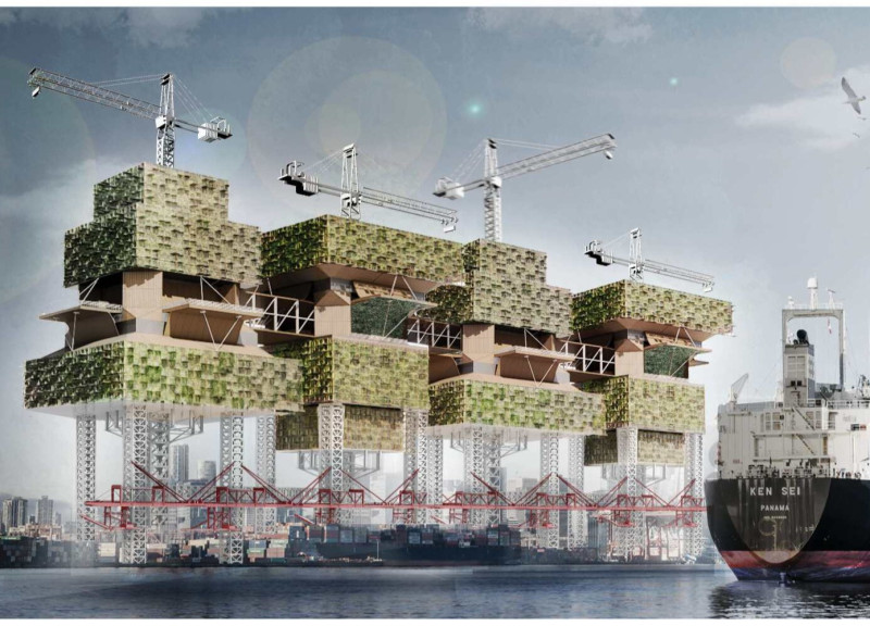 Elevated Living Spaces With Steel Frames and Green Roofs Along Vancouver’s Waterfront  