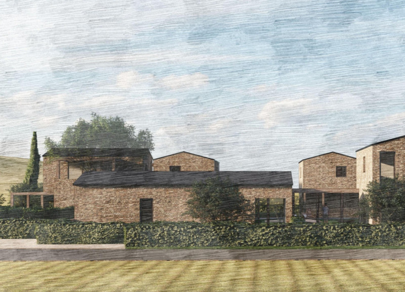 Embracing Earthy Tones With Local Stone and Timber in a Guest Retreat Surrounded by Vineyards