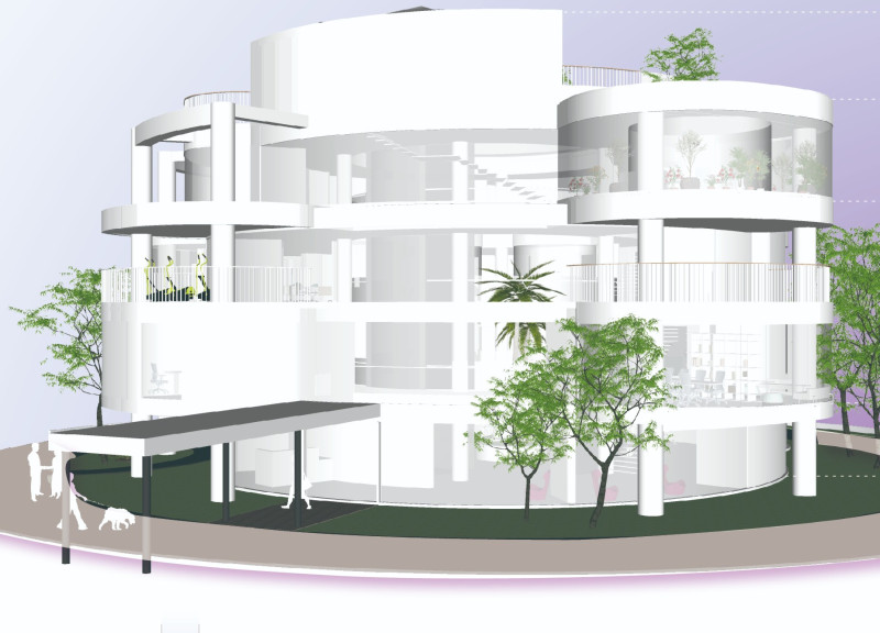 Glass Facades And Solar Grids Envelop A Flexible Workspace That Integrates Nature