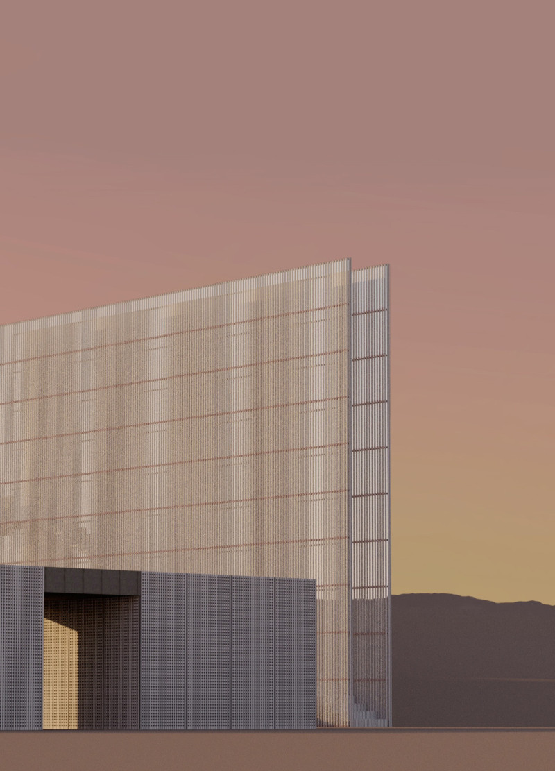 Perforated Aluminum Facade Merging Elevated Pathways with Scenic Landscapes  