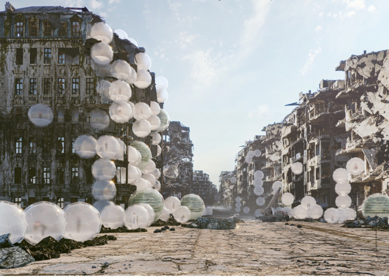 Pneumatic Homes Crafted With ETFE and Sustainable Systems for Community Resilience  
