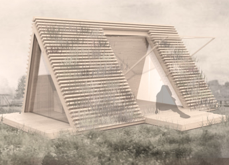 Charred Wooden Shingles and Cross-Laminated Timber Envelop a Compact Eco-Friendly Retreat