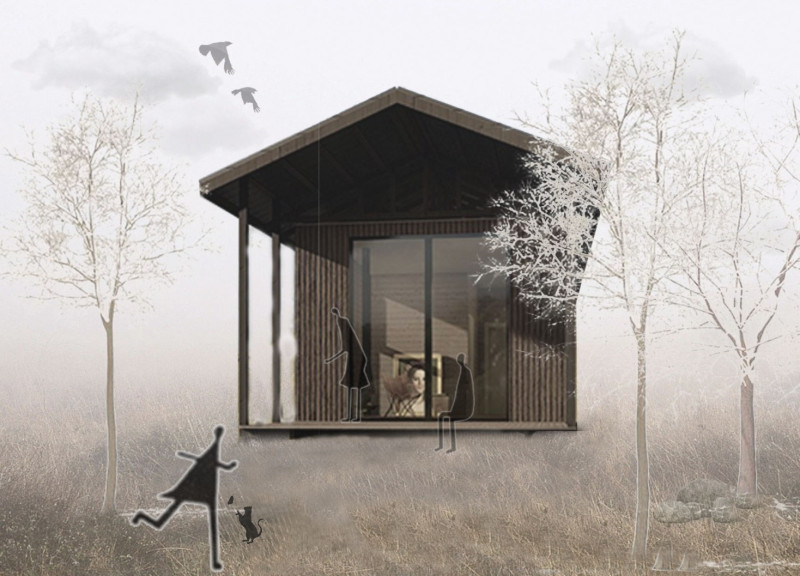SIP-Enhanced Dwelling Featuring Sustainable Metal Panels and Versatile Design Elements  