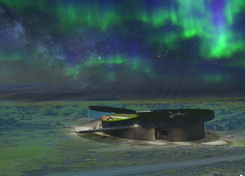 Basalt and Timber Pavilion Embracing Natural Phenomena Through Curvilinear Form