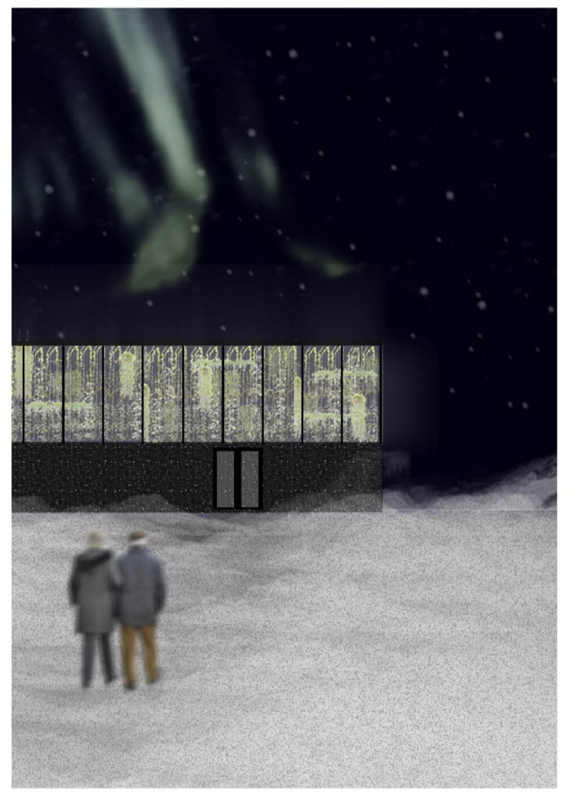 Translucent Glass and Concrete Harmonize in a Seasonal Exploration of Light and Darkness  