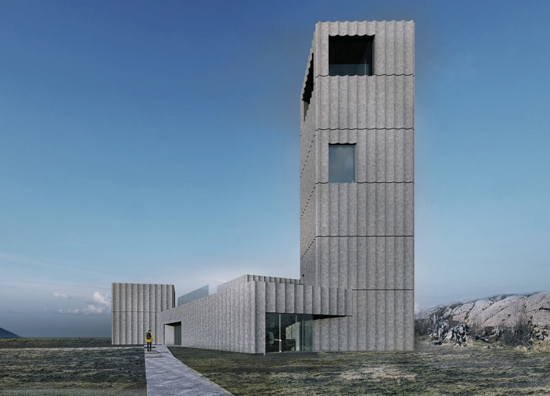 Geothermal Retreat Crafted With Reinforced Concrete and Eco-Friendly Green Roofs