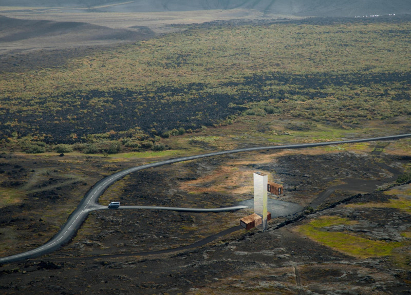 Corten Steel Observation Structure Embracing Icelandic Geology with Natural Timber Elements
