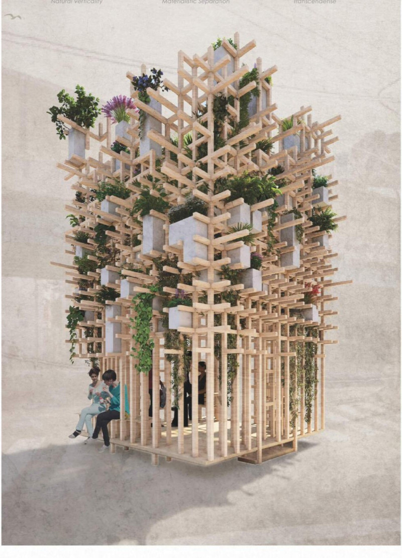 Nature-Inspired Retreat Featuring Japanese Cypress and Community-Engaged Floral Integration