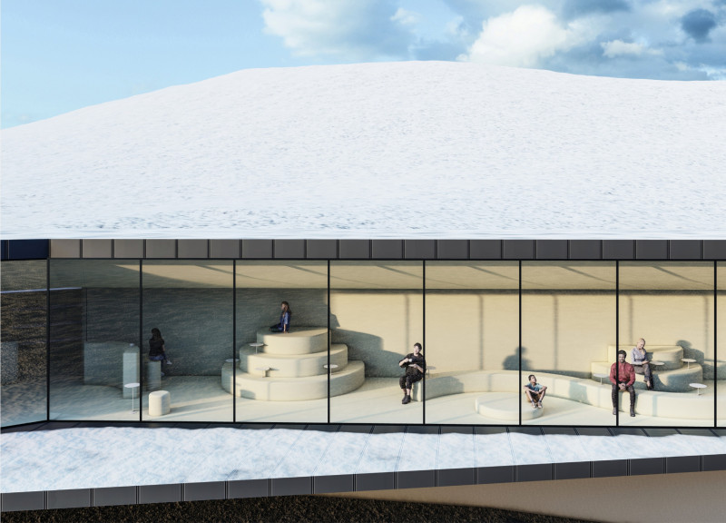 Elevated Structure with Cold-Formed Steel and Expansive Glass in Volcanic Landscape  