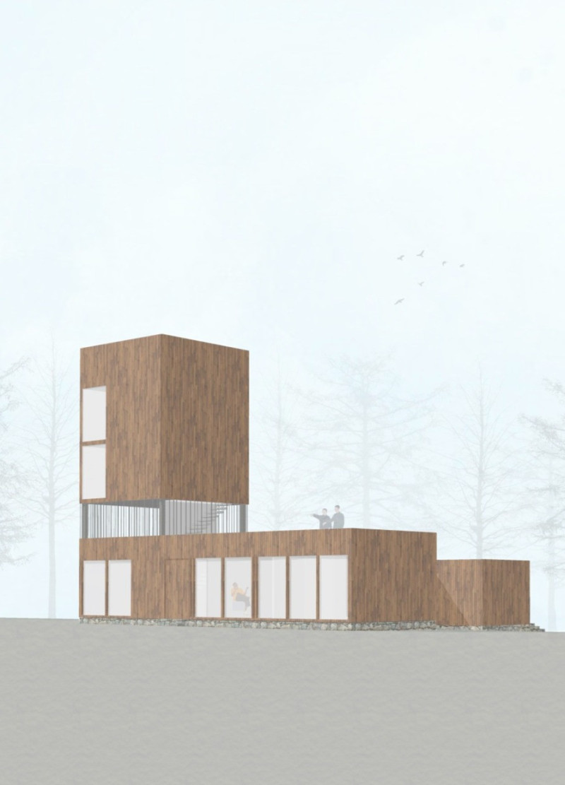 Charred Wooden Shingles and Expansive Glazing in a Sustainable Multi-Family Living Complex