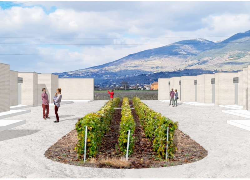 Recovery of Local History Through Reclaimed Bricks in a Wine Tasting Retreat