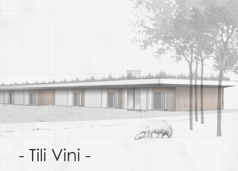 Corten Steel Structure Harmonizing With Traditional Stone in a Sustainable Winery Retreat
