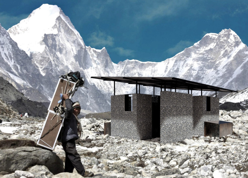 Local Stone and Corrugated Metal Harmonize in a Sustainable Mountain Habitat
